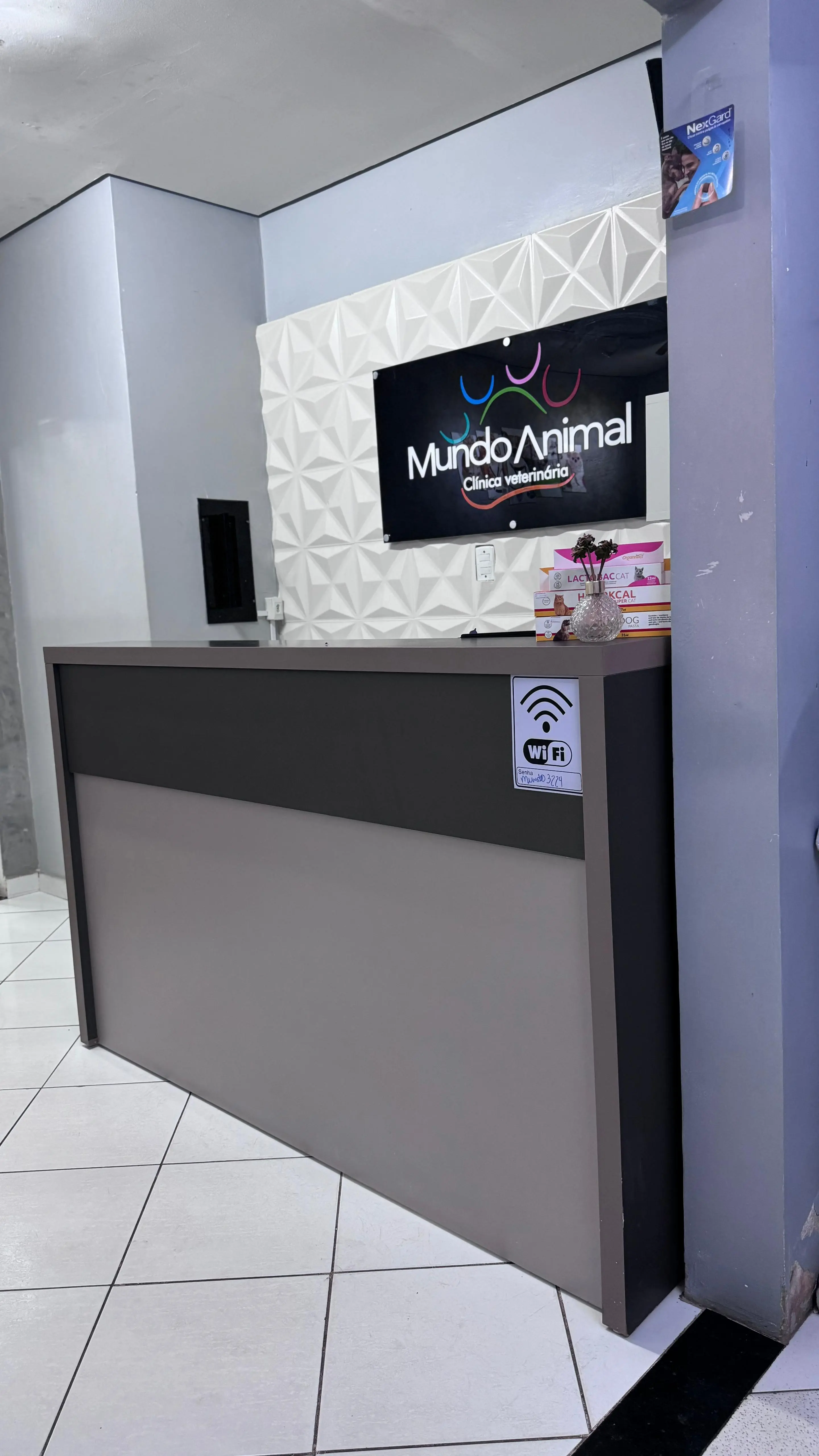 Recepcao da clinica veterinaria Mundo Animal